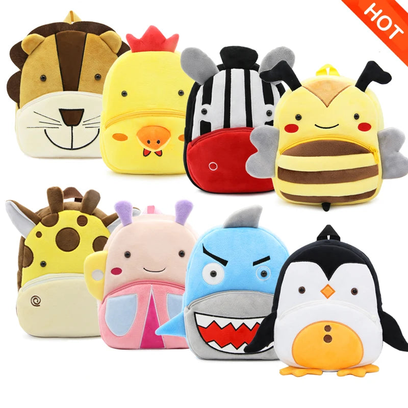 Cartoon cute plush backpack animal backpack